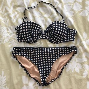 LAST CHANCE- J Crew Convertible Polka Dot Bikini